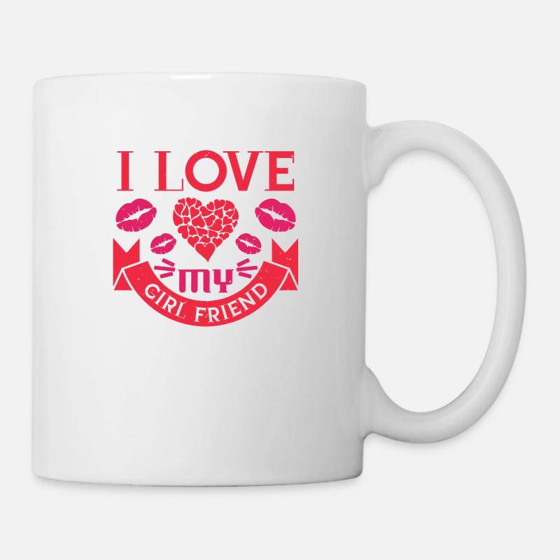 AMO LA MIA RAGAZZA - Tazza - bianco