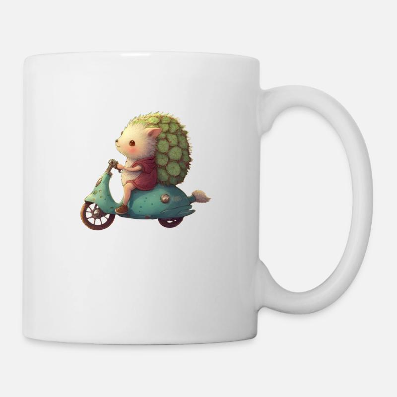 Igelroller - Tasse - Weiß