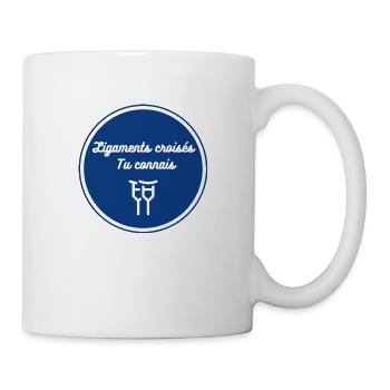 Ligaments croisés ... Tu connais ! - Mug blanc - blanc - Droite