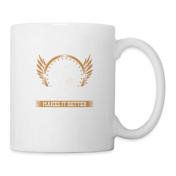 Bull Riding Makes Life Better, Bull Rider Rodeo - Tasse - Weiß - Rechts