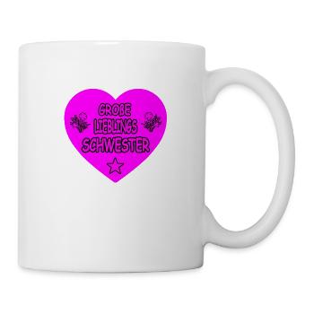 Schwester - Tasse - Weiß - Rechts
