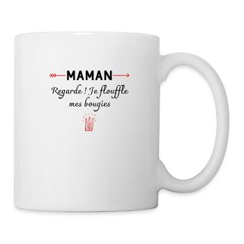 Je flouffle mes bougies idee cadeau - Mug blanc - blanc - Droite