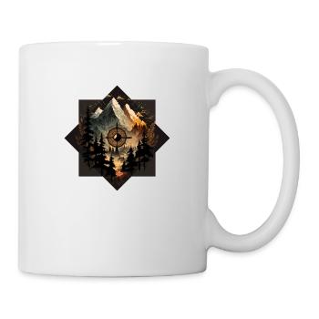 Berge und Kompass 6 - Tasse - Weiß - Rechts
