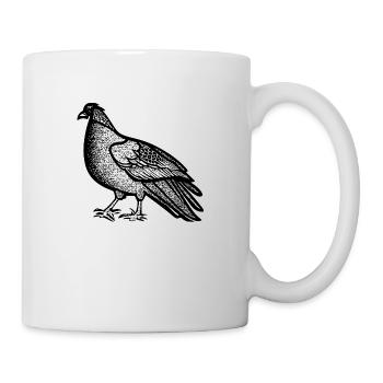 Funny Chicken Line Art Pop Art Minimalist 1 - Mug - white - Right