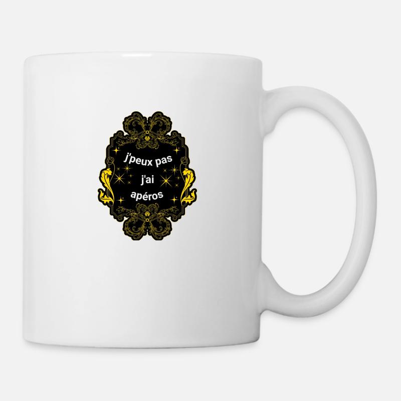 j peux pas j ai apéros - Mug blanc - blanc