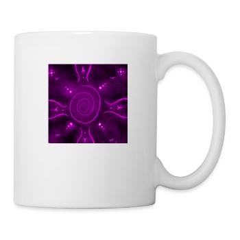 MANDALA POURPRE ENSOLEILLÉ - Mug blanc - blanc - Droite