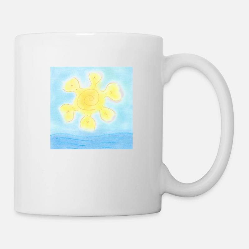 SONNIG ÜBER DEM MEER - Tasse - Weiß