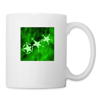 TROIS ÉTOILES VERT - Mug blanc - blanc - Droite