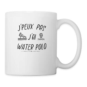 j'peux pas j'ai water polo - Mug blanc - blanc - Droite