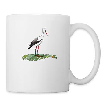 Stork bird - Mug - white - Right