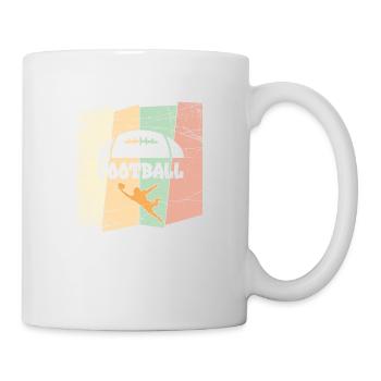 American Football Fan Shirt - Game Day Vintage - Mug - white - Right