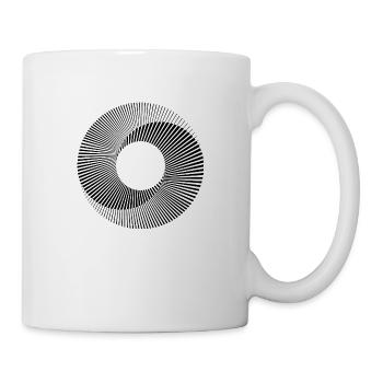 vasarely circle - Mug blanc - blanc - Droite
