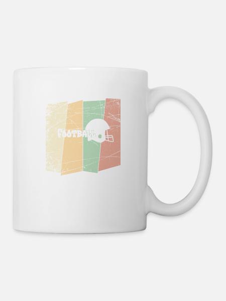 American Football Fan Shirt - Game Day Vintage - Mug - white