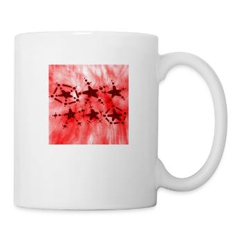 6 ÉTOILES NOIR ROUGE - Mug blanc - blanc - Droite