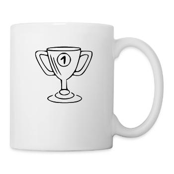Coupe Dessin Gagner Croquis Noir - Mug blanc - blanc - Droite