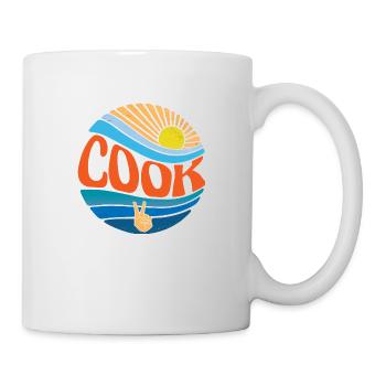 Cook Shirt Vintage Sunset Cook Groovy Tie Dye - Mug - white - Right