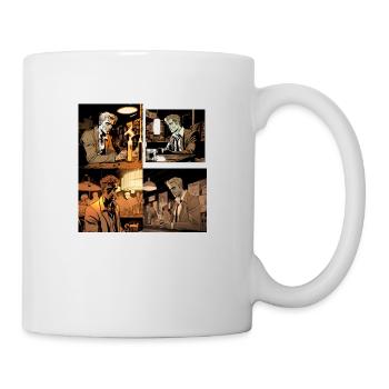 Comic picture of a person looking - Tasse - Weiß - Rechts