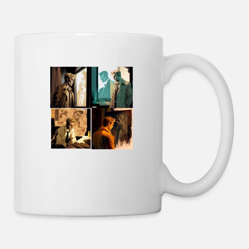 Person spying on target person - Tasse - Weiß