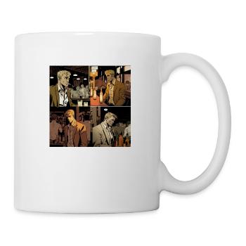Person getting stared at in a bar - Mug - white - Right