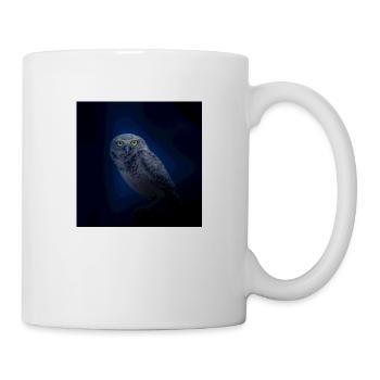 hibou chouette - Mug blanc - blanc - Droite