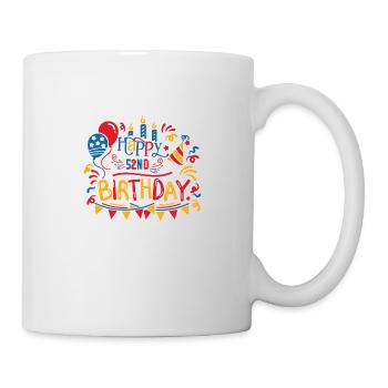 Joyeux 52e anniversaire Cinquante secondes cadeaux de 52 ans - Mug blanc - blanc - Droite