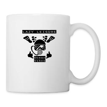 LazyLeisure Ocean Vibes Diver - Tasse - Weiß - Rechts