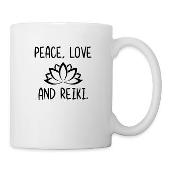 Paix Amour et Reiki - Mug blanc - blanc - Droite