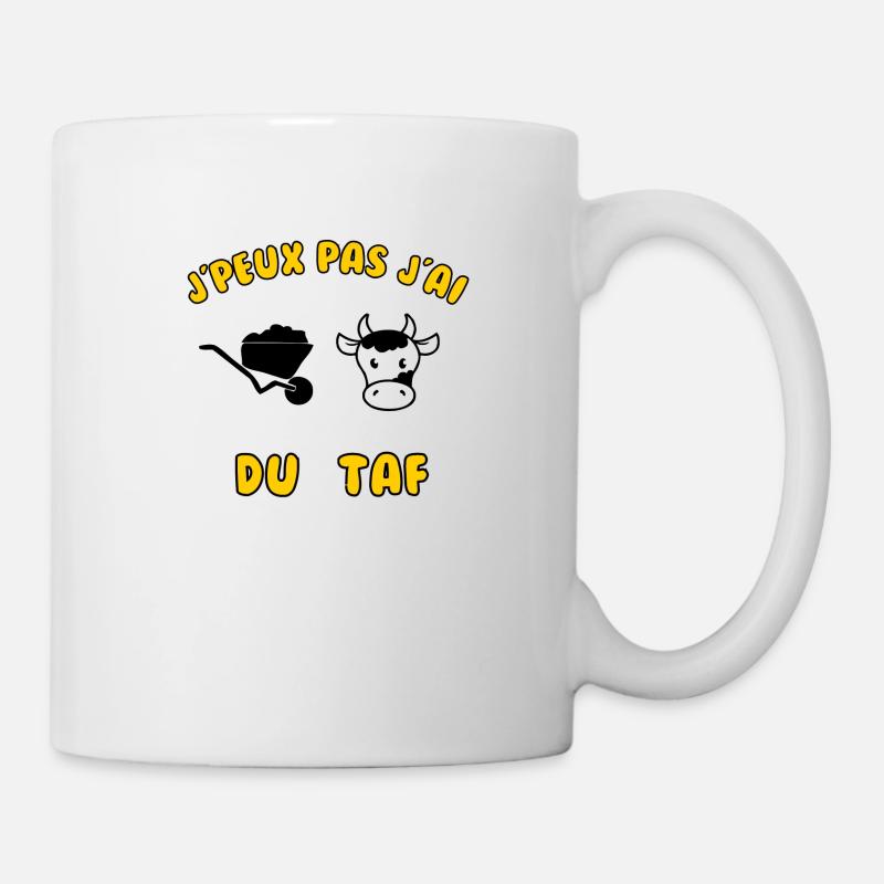 J’peux pas j’ai du taf - Mug blanc - blanc