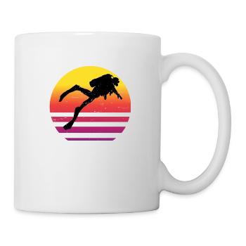 Ladies Diving Scuba Diving Free Dive Diver - Mug - white - Right