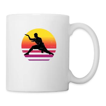 Hommes Femmes Wushu Arts Martiaux Kung Fu Kungfu - Mug blanc - blanc - Droite