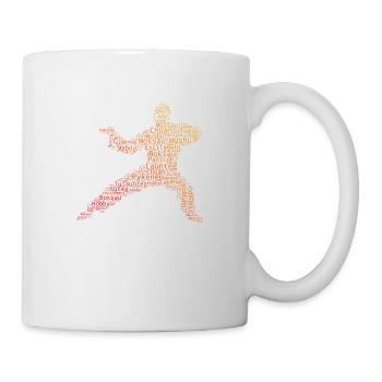 Wushu Kungfu Kung Fu Arts Martiaux Femmes Hommes - Mug blanc - blanc - Droite