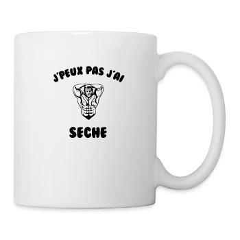 J’peux pas j’ai seche - Mug blanc - blanc - Droite