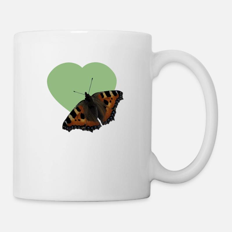 Schmetterling - Tasse - Weiß