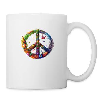 Peace Bird - Tasse - Weiß - Rechts