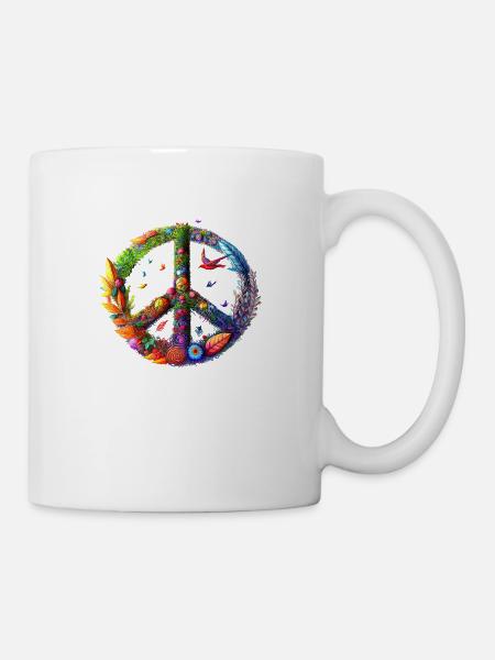 Peace Bird - Tasse - Weiß