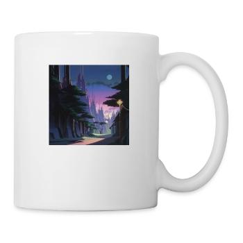 Sunrise in the forest - Mug - white - Right
