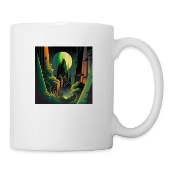Sunrise in the forest - Mug - white - Right