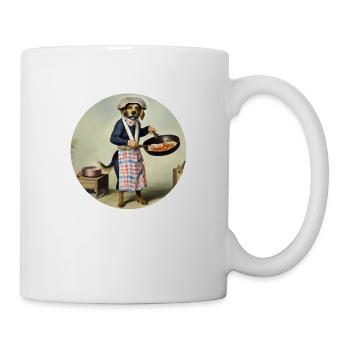 Hot Dog - Dog with Apron - Mug - white - Right