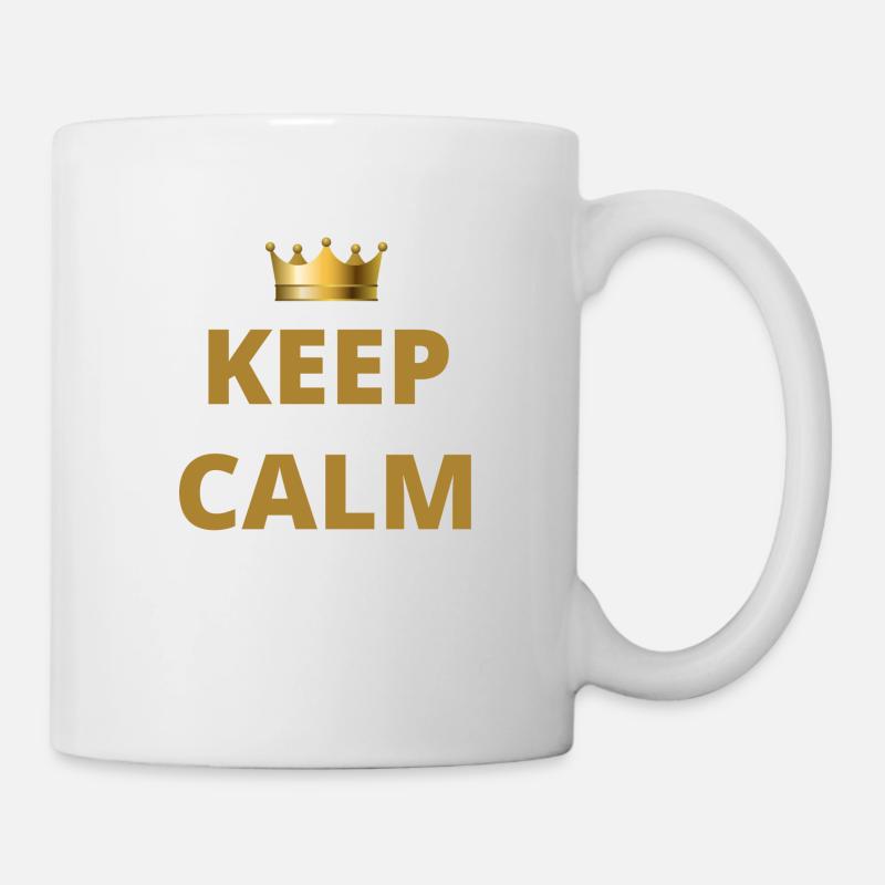 Keep Calm Crown - Tasse - Weiß