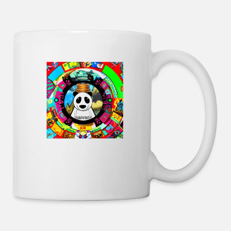Pandamonium Mandala - Mug blanc - blanc