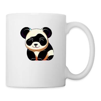 Süßer Panda Kawaii Cartoon Bär Liebe 1 - Tasse - Weiß - Rechts