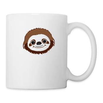 Cute Sloth Kawaii Cartoon Animal Love 1 - Mug - white - Right