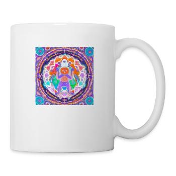 Yeti Mandala Manie - Tasse - Weiß - Rechts