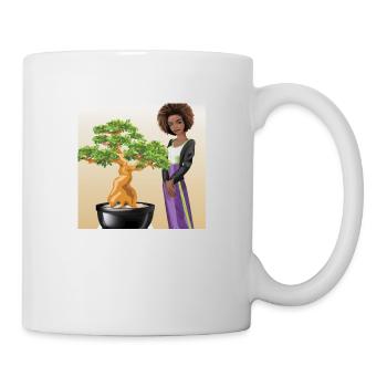 Gemälde Bonsai - Tasse - Weiß - Rechts