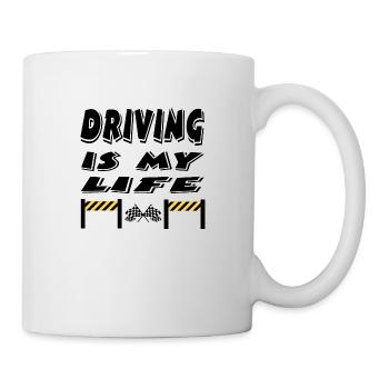 Voiture - Mug blanc - blanc - Droite