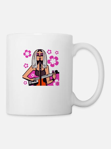 Musik Mädchen - Tasse - Weiß