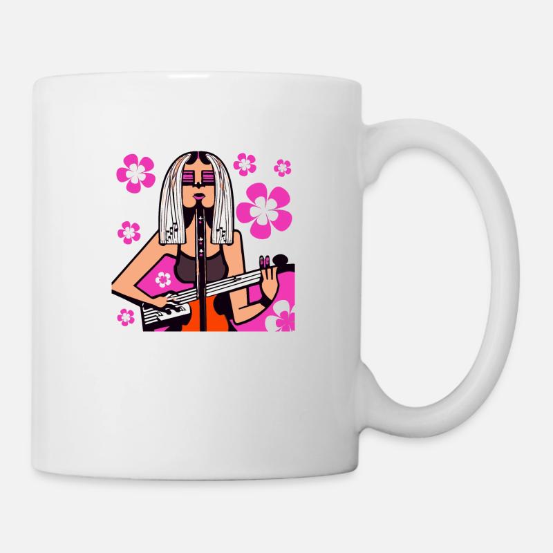 Musik Mädchen - Tasse - Weiß