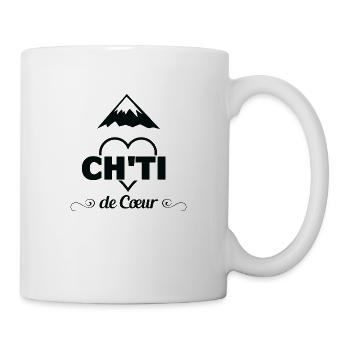 ch'ti de coeur cadeau - Mug blanc - blanc - Droite