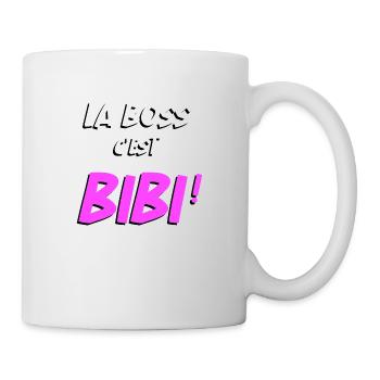 la boss c'est bibi cadeau - Mug blanc - blanc - Droite