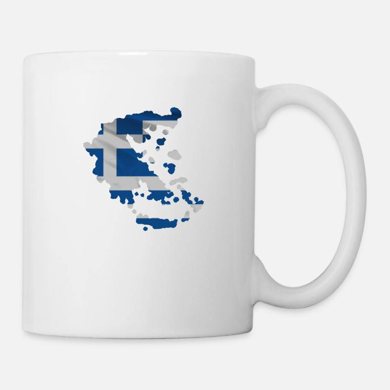 Grèce sous la forme du pays - Mug blanc - blanc
